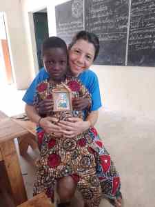 Hermana Flor Bianco en la misión sagrado corazón en Benín- África